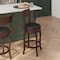 Flash Furniture Nichola Classic Open Back Swivel Counter Pub Stool w/Wood Frame & LeatherSoft Seat, Espresso/Black ES-NT2-24-ESP-GG - alternate 3